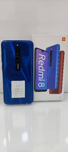 Redmi 8 4/64 Dual sim official PTA approved with empty box