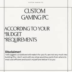Custom Gaming PC for U