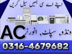 AC Sale Purchase / DC Invertor / Window AC /  Used AC (03164679682)
