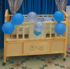 Baby cot with Jhula for new born