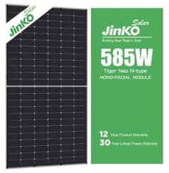 Jinko N-Type Bificial 585watt Longi Hi-mo x6 580 watt
