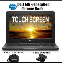 Dell Chromebook touch screen with deal free laptop bag and earbuds