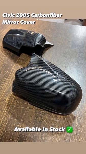 carbon fiber/glossy black door handels and mirror covers 3