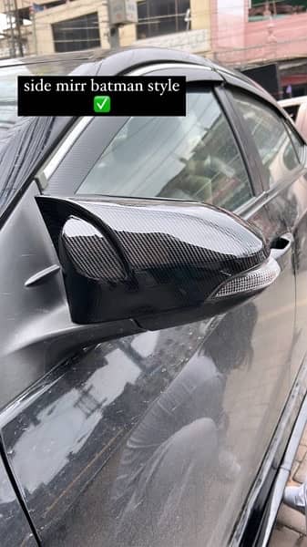 carbon fiber/glossy black door handels and mirror covers 4