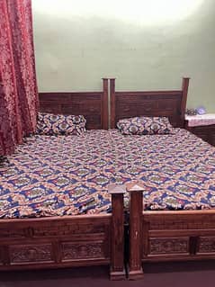 2 Same beds for sale in perfect condition in beautiful design