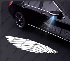 2PCS Car Angel Wings Welcome Light Rearview Mirror Welcome LED L