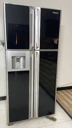 Double door fridge Glass coated door