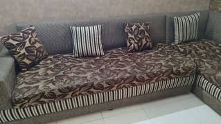 sofa set with cushions