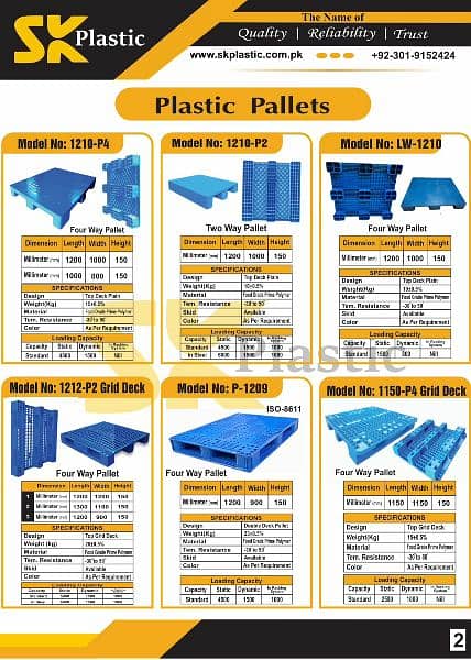 plastic pallets / sheets 1