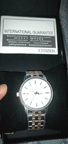 New Citizen Men's Watch with original packaging and guarantee card.