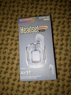 airport headset air 31 for sale like new condition not use