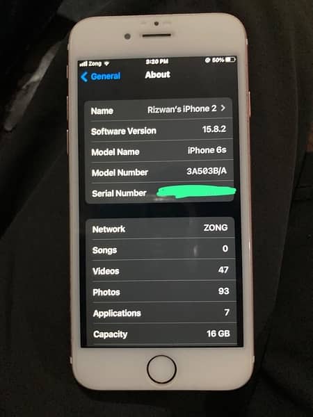 iPhone 6s pta approved 16gb 0