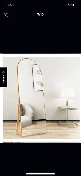 U shaped standing mirror for sale 6