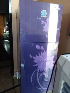 waves fridge full glass door