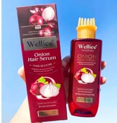 Wellice Onion Hair Serum Anti Hair Loss & Anti Dandruff Onion  200ml