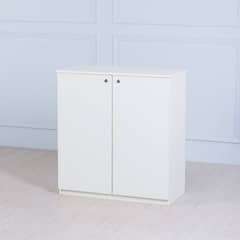 Small 2 Door White Cabinets