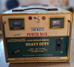 Automatic Heavy Duty Stabilizer 7500 Watts