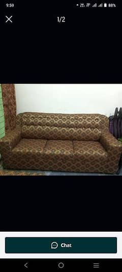 Sofa set 1 seater And 3 new condition urgent sale 03095449689