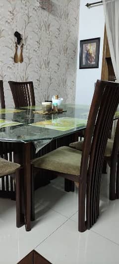 pure wood 6 seater dinning table for sale 0