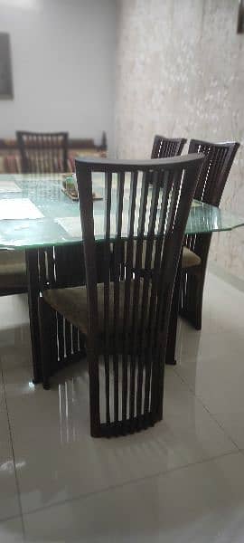 pure wood 6 seater dinning table for sale 4