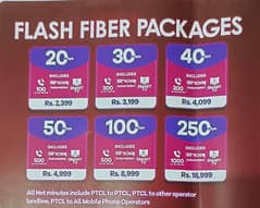 ptcl & flash fiber internet  in lhr