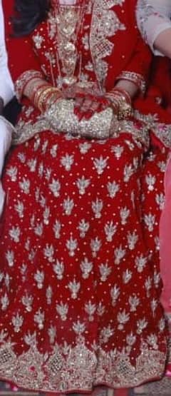 Beautiful Bridal lehenga in condition New. once wear 4 details inbox