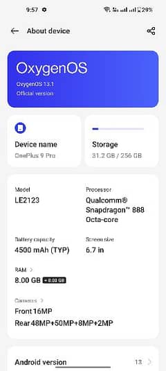 OnePlus 9Pro 8+8/256 GB