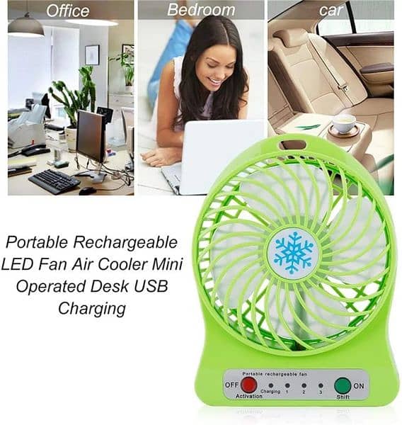 Mini rechargeable fan 0