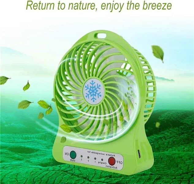 Mini rechargeable fan 2