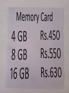 Brand New Memory cards in wholesale price