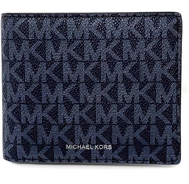 Michael Kors Men's Billfold Wallet with Coin Pocket(Admiral Blue) |USA 0