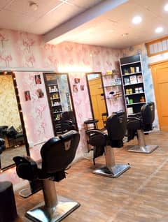 Running Business beauty parlour for sale