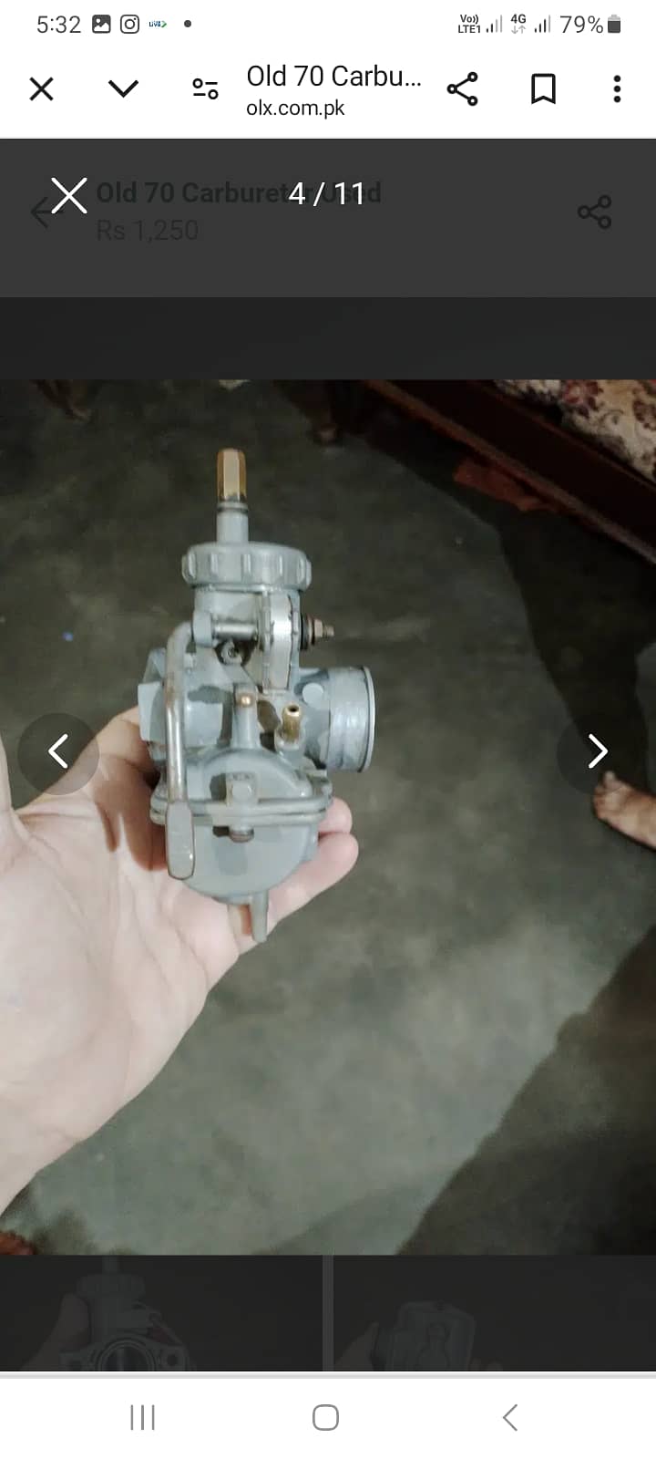 Old carburetor Honda 70 7