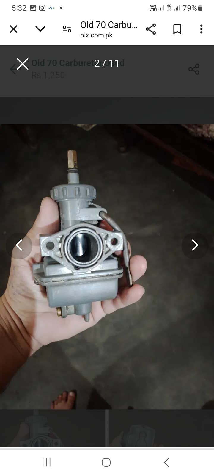 Old carburetor Honda 70 9