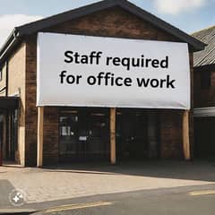 Staff required for Office Work