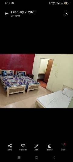 Furnished AC and Non AC Rooms available for students and job holders