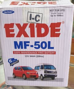 exide 38ampare car battery for sale