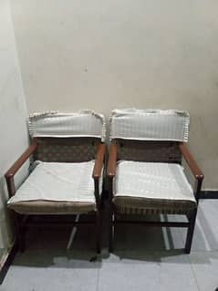 Single Bed, Table and 2x Chairs