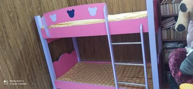 2 floor kids bed with mattresses