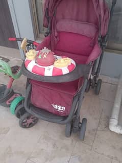 baby pram+walker