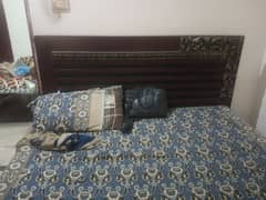 double bed with dressing table and one center table for sale