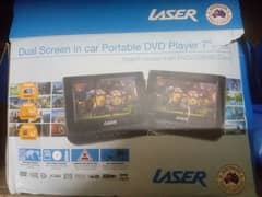 Back seat headrest Laser DVD, USB and AVI LEDs