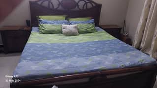 king size sheesham wood bed set