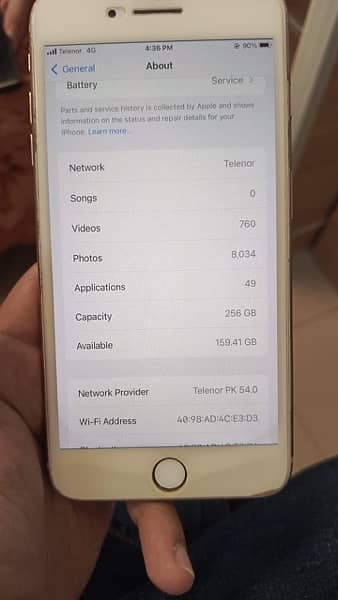 iPhone 8 plus  rose gold 256gb PTA Approved 5