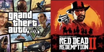 red dead redemption 2 & GTA V digital Xbox one Series XS