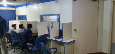 Semi furnished office for rent at shahra e faisal pechs block 6 Karachi