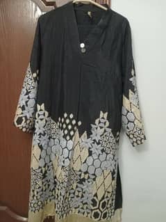 Black formal kurta with trouser