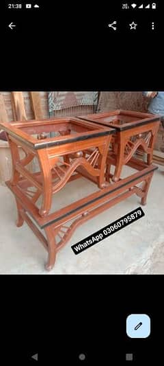 Dark brown colour black colour Total sheesham wood table