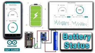 IoT Based Battery Monitoring System, Battery Health and Voltage
