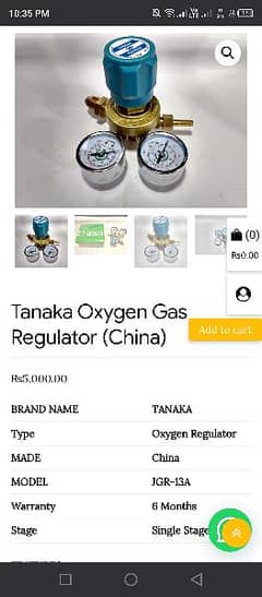 Tanaka Gas Regulator China made